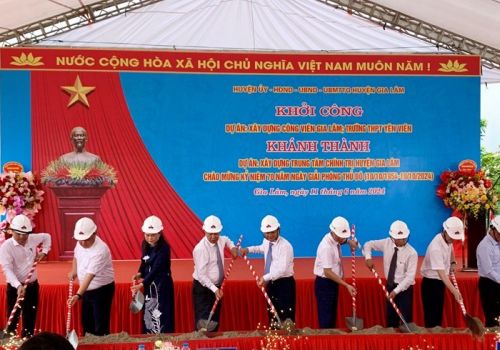 Chính thức khởi công xây dựng Công viên lớn nhất Gia Lâm